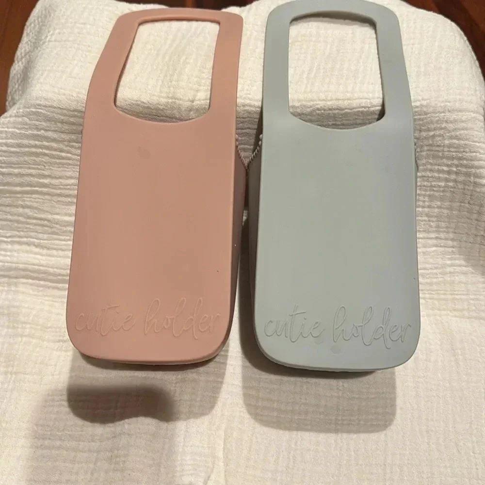 Ryan & Rose Cutie Holder (2) Blush and Slate